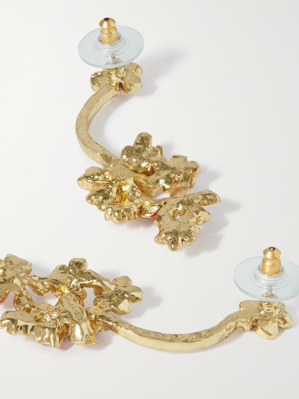 Oscar de la Renta Hydrangea Earrings - Picture 2 of 3